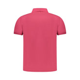K-WAY Pink Cotton Men Polo Shirt